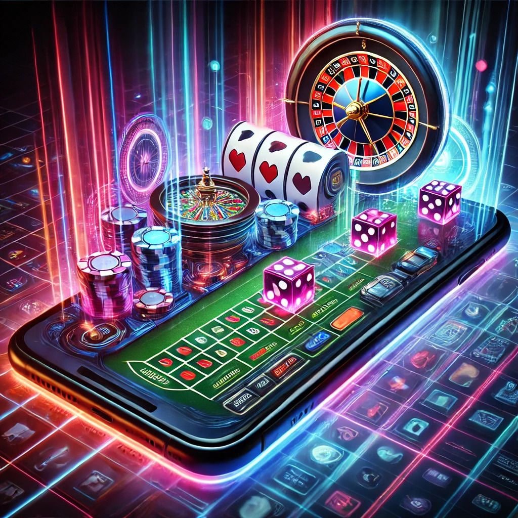 Pengguna memasang taruhan olahraga melalui ponsel di platform opelgeming