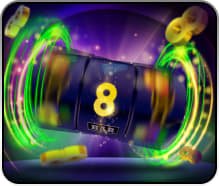 Antarmuka opelgeming dengan kategori sportsbook dan slot online